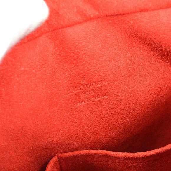 LOUIS VUITTON TRIANA HAND BAG PURSE DAMIER CANVAS EBENE - Picture 9 of 11